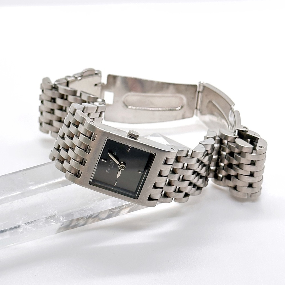 Kenneth Cole New York Stainless Steel Women's Bracelet Watch - Black Dial